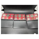 Three US Proof Sets: 1973, 1974, 1975