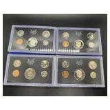 Four US Proof Sets: 1970, (3)1971