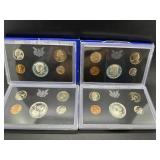 Four US Proof Sets: 1968, (3) 1969