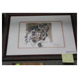 Buck Taylor watercolor of Black Foot Indian