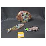 3pcs Alex custom modge podge art fish & trinket