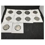 Ten Nebraska State Quarter with Errors: (3)
