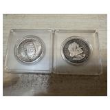 One 1893 US Columbian Half Dollar and One 1946 US