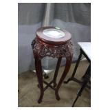 Fern stand , oriental ,mahogany , with marble