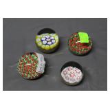 Paperweights, millefiori (4)