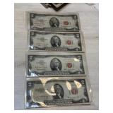 Four Red Seal $2