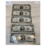 Five Red Seal $2
