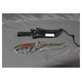 Jim Frost  knuckle knife in sheath