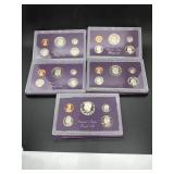 Five US Proof Sets: (4) 1985, 1987