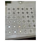 Thirty-Five Silver Dimes: 1946, (3)1947, (2)1948,