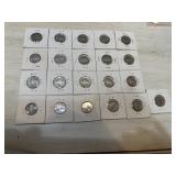 Twenty-One Buffalo Nickels: 1925, (2)1926,