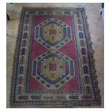Middle Eastern hand knotted rug, 43" x 62"