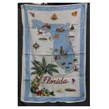 Florida Map Vintage Table cloth & corresponding