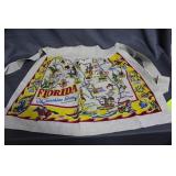 Vintage Florida Table cloth & Burlap Florida Map