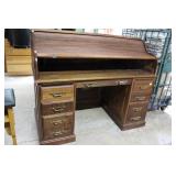 Contemporary roll top desk 50.5"x 60" L x 32.5"