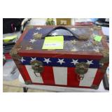 USA American Flag themed case loaded with black &