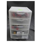 Electronic tool cabinet - 4 drawer plastic incl. s