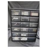 18 drawer index with microchips, frequency counter
