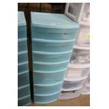 7 drawer blue organizer -  wiring, transformers, a