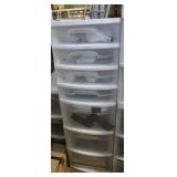plastic organizer with light bulbs - 7 drawer with