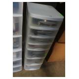 7 drawer cables, castors, enhancers, & assorted ha