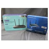 2 WIFI routers in box tp-link AC1750 & Linksys by