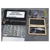 Tool grouping: electronic digital caliper in box,