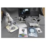 2 graduated LCD portable magnifying cameras & slid
