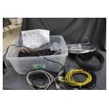 Coax cable & wiring lot plus antenna components