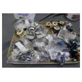 Deep thread screws, copper wire rolls, - some coat
