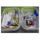 2 organizers- wire nuts, glue