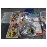 Assorted computer fans, turn table motors, grills
