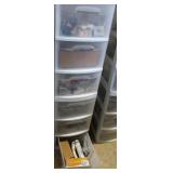 Telephones CABLES, accessories, plus 2 drawers of