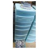 7 drawer blue organizer -  large size capacitors,