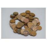 Unsorted wheat pennies