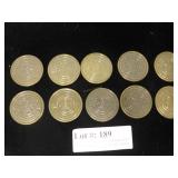 Ten Disney train tokens