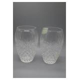Lenox cut crystal vases