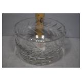 Fine German cut crystal center bowl5" H