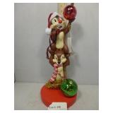 Chip N Dale Christmas figure 18" H