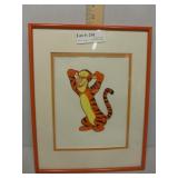 Framed Tigger cel
