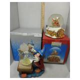 Two Disney snow globes - Sorcerer
