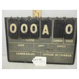 Vintage Movie slate