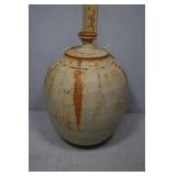 salt glaze lidded vase