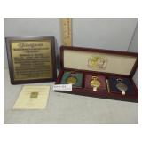Mickey Mouse collection 3pc pocket watch set, &