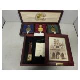 Mickey Mouse collection 3pc pocket watch set, &