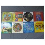 Eight Disney albums - Uncle Remus, Mickey Mouse