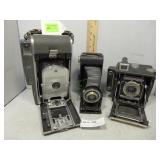 Polaroid Land Camera model 150, Kodak Extar &