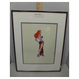 Jessica Rabbit framed cel