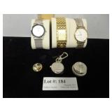 Skagen watch, two Citizen watches & watch parts