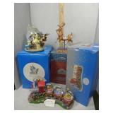 Three Disney figures - Ye Olden Days Snow Globe,
